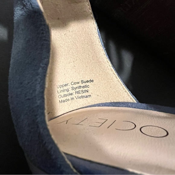 Bohemian Nomad Blue fringe Heels with Gladiator Design desert revival real suede - Picture 4 of 5